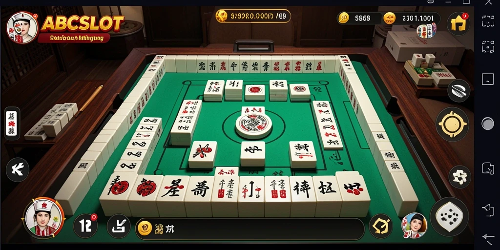 Tampilan gameplay seru dari ABCSLOT dengan fitur Mahjong.
