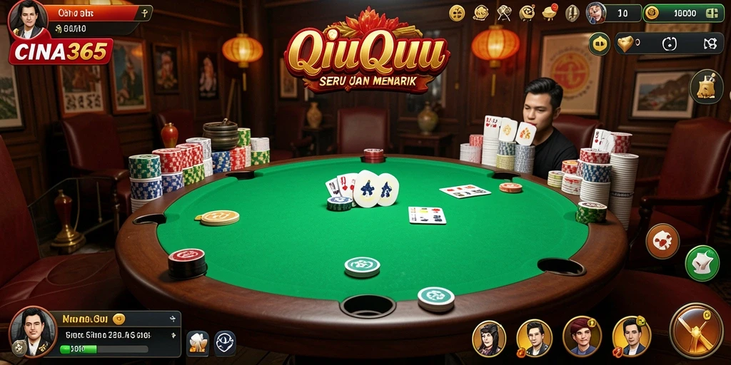Gameplay QiuQiu menarik di CINA365.