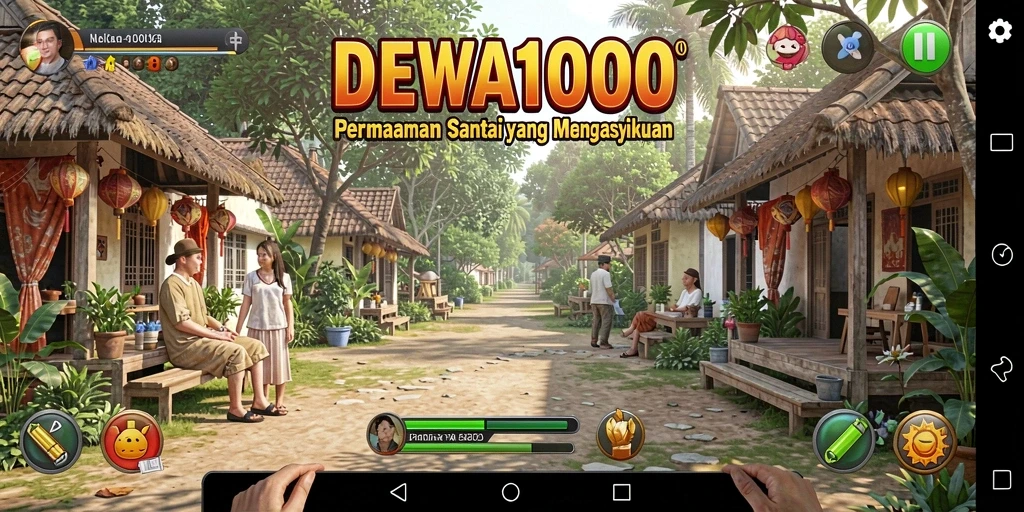 Screenshot gameplay DEWA1000 yang menyenangkan dan penuh warna.
