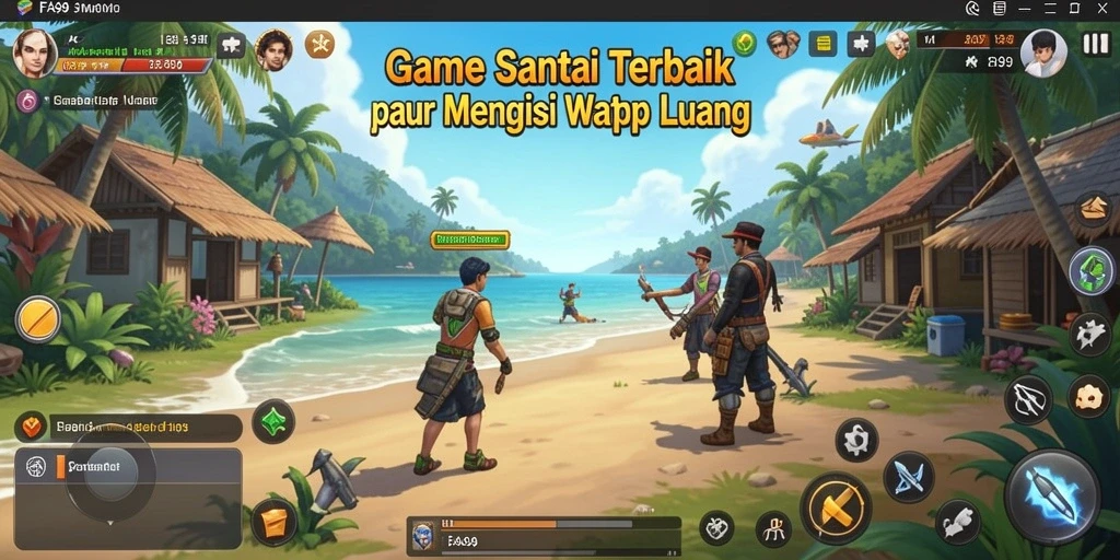 Screenshot utama FA99 menampilkan gameplay yang seru dan interaktif.