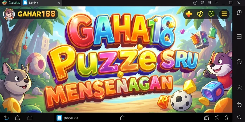 Tampilan gameplay seru dalam GAHAR188 menunjukkan tantangan puzzle.