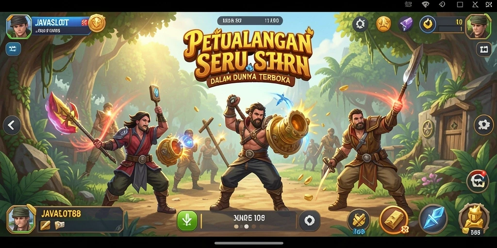 Tampilan gameplay dunia terbuka di JAVASLOT88 yang mengasyikkan.
