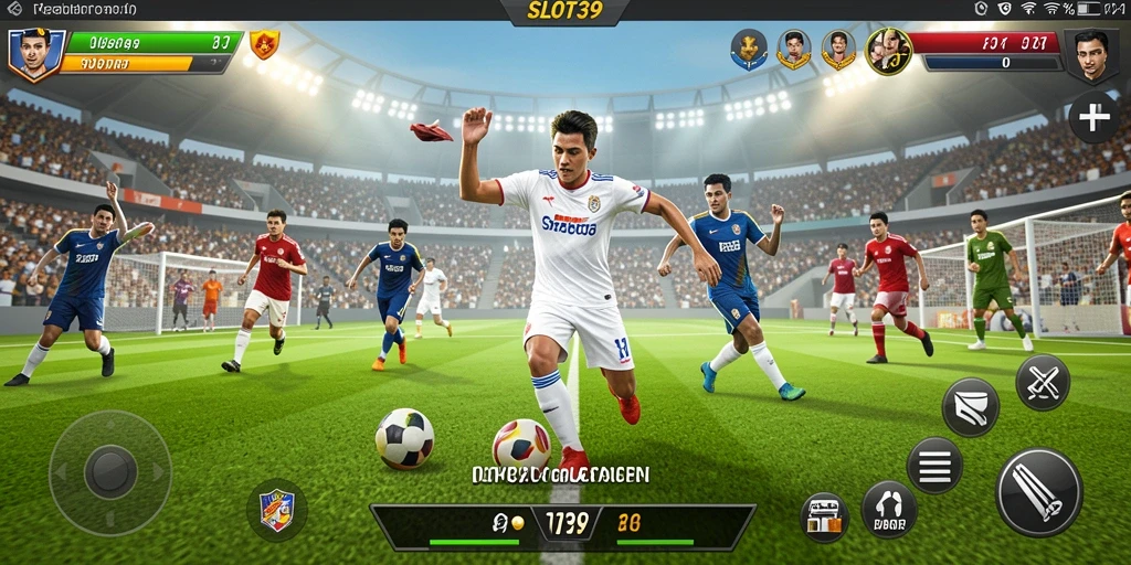 Tampilan gameplay yang menegangkan dan menarik dalam SLOT39.