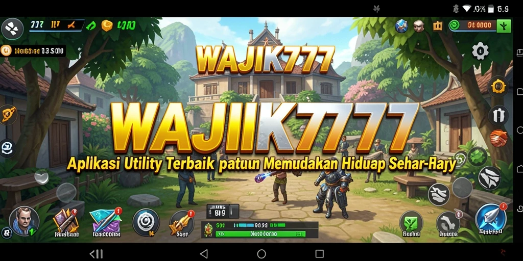 Tampilan utama WAJIK777 dengan fitur Utility yang menarik.