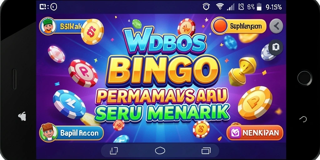 Tampilan utama WDBOS dengan gameplay Bingo yang seru.
