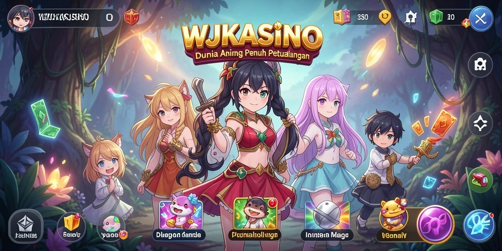 Screenshot WJKASINO menampilkan aksi seru dalam dunia anime.